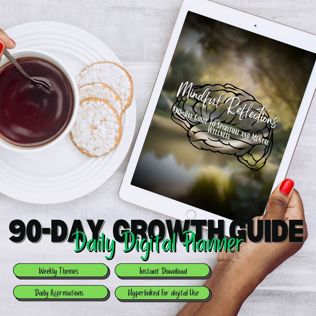 90-Day Growth Guide: Daily Self-Reflection & Empowerment Journal (Digital + Printable PDF)